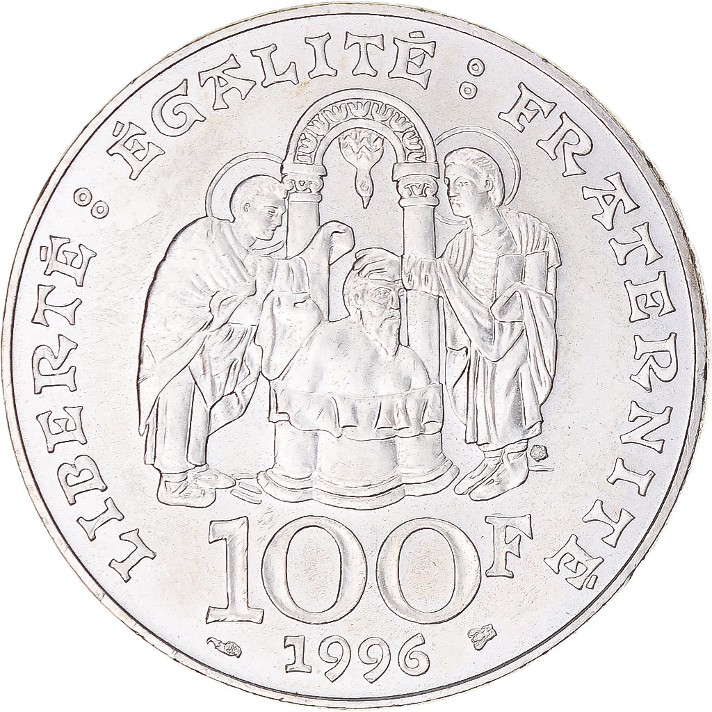 Monnaie, France, Clovis, 100 Francs, 1996, SPL, Argent, Gadoury:953, KM:1180