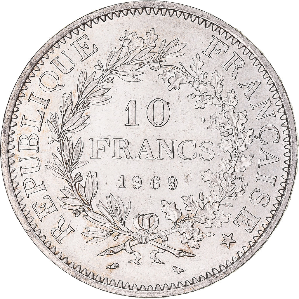 Coin, France, Hercule, 10 Francs, 1969, Paris, MS(60-62), Silver, KM:932