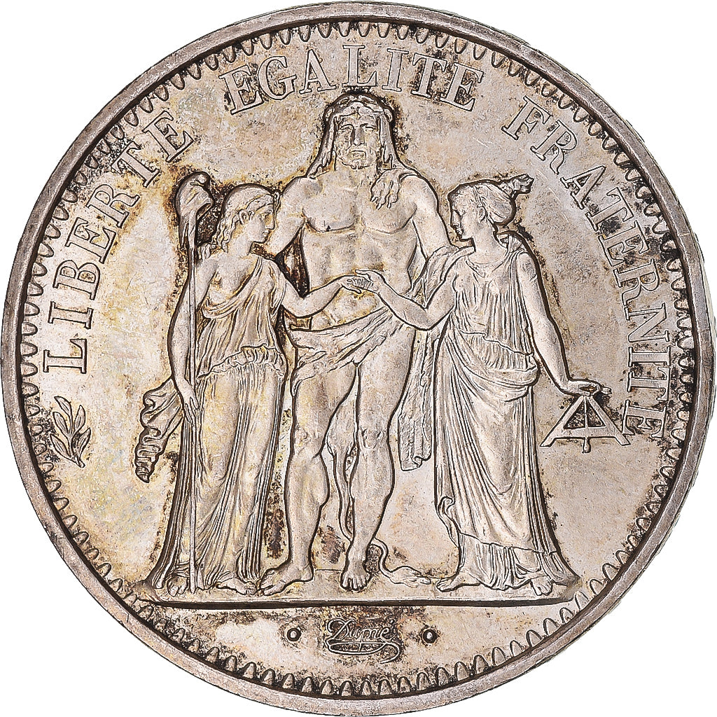 Coin, France, Hercule, 10 Francs, 1971, Paris, AU(55-58), Silver, KM:932