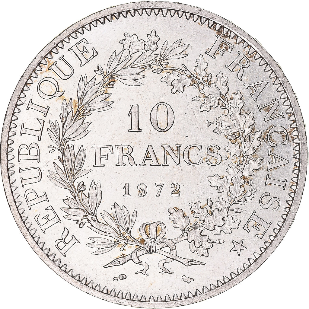Coin, France, Hercule, 10 Francs, 1972, Paris, MS(60-62), Silver, KM:932