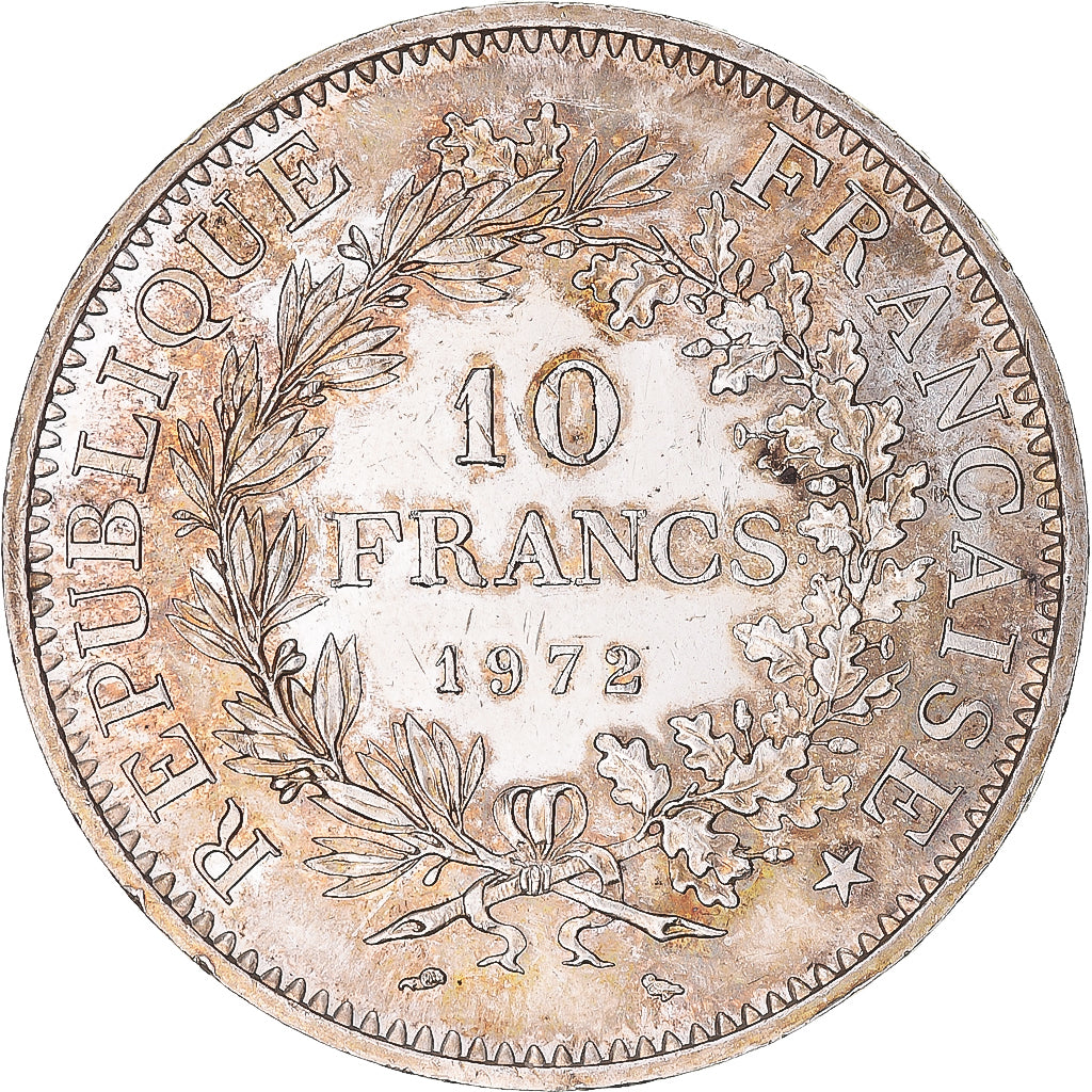 Coin, France, Hercule, 10 Francs, 1972, Paris, MS(63), Silver, KM:932