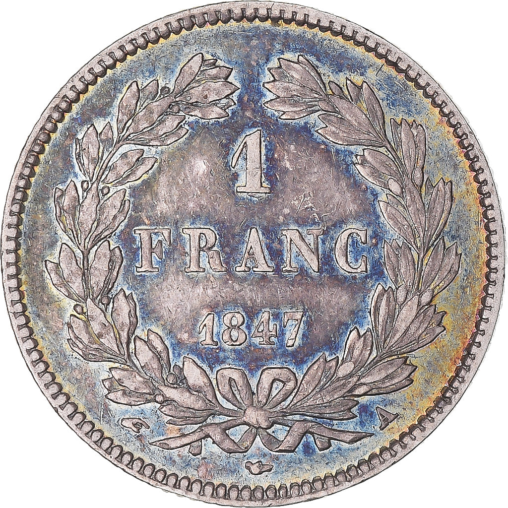 Münze, Frankreich, Louis-Philippe, Franc, 1847, Paris, SS+, Silber, KM:748.1