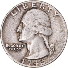 Coin, United States, Washington, Quarter, 1942, Philadelphia, EF(40-45), Silver
