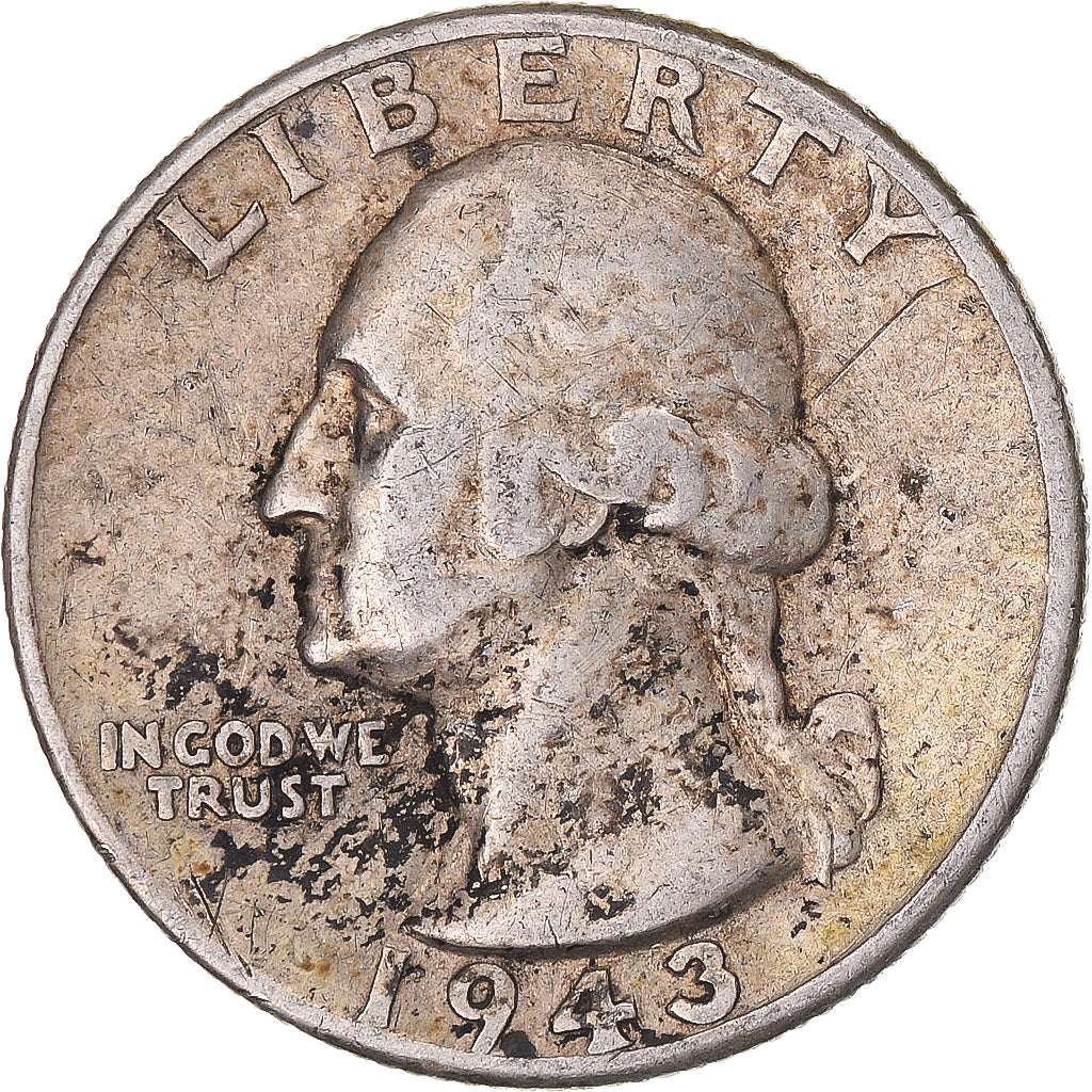Moeda, Estados Unidos da América, Washington Quarter, 1943