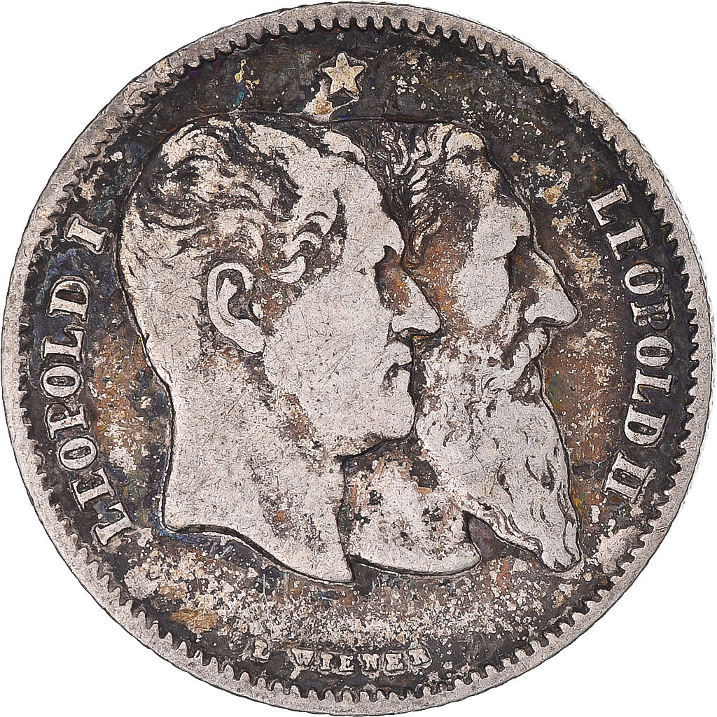 Coin, Belgium, Leopold II, Franc, 1880, VF(30-35), Silver, KM:38