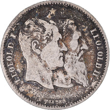 Coin, Belgium, Leopold II, Franc, 1880, VF(30-35), Silver, KM:38