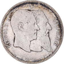Coin, Belgium, Leopold II, Franc, 1880, VF(30-35), Silver, KM:38