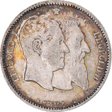 Coin, Belgium, Leopold II, Franc, 1880, EF(40-45), Silver, KM:38