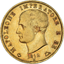 Munten, Italiaanse staten, KINGDOM OF NAPOLEON, Napoleon I, 40 Lire, 1812