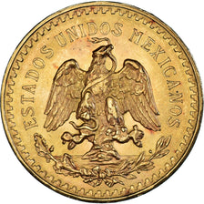 Coin, Mexico, 50 Pesos, 1943, Mexico City, MS(60-62), Gold, KM:482