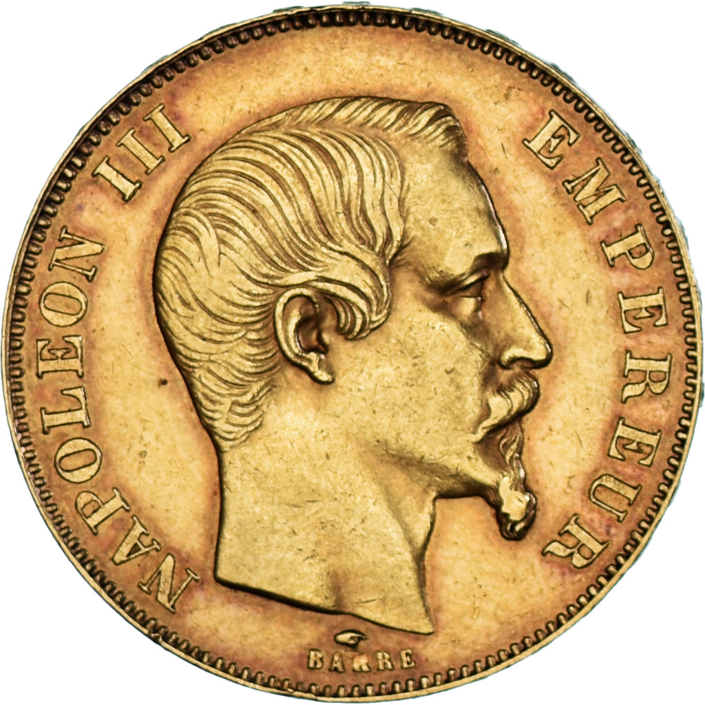 Coin, France, Napoleon III, 50 Francs, 1857, Paris, EF(40-45), Gold, KM:785.1