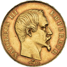 Coin, France, Napoleon III, 50 Francs, 1857, Paris, EF(40-45), Gold, KM:785.1