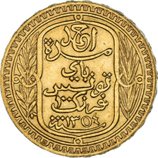 Münze, Tunesien, Ahmad Pasha Bey, 100 Francs, 1935, Paris, VZ, Gold, KM:257