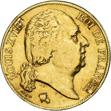 Monnaie, France, Louis XVIII, 20 Francs, 1819, Paris, TB+, Or, Gadoury:1028