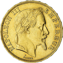Moneta, Francia, Napoleon III, 50 Francs, 1866, Strasbourg, SPL-, Oro