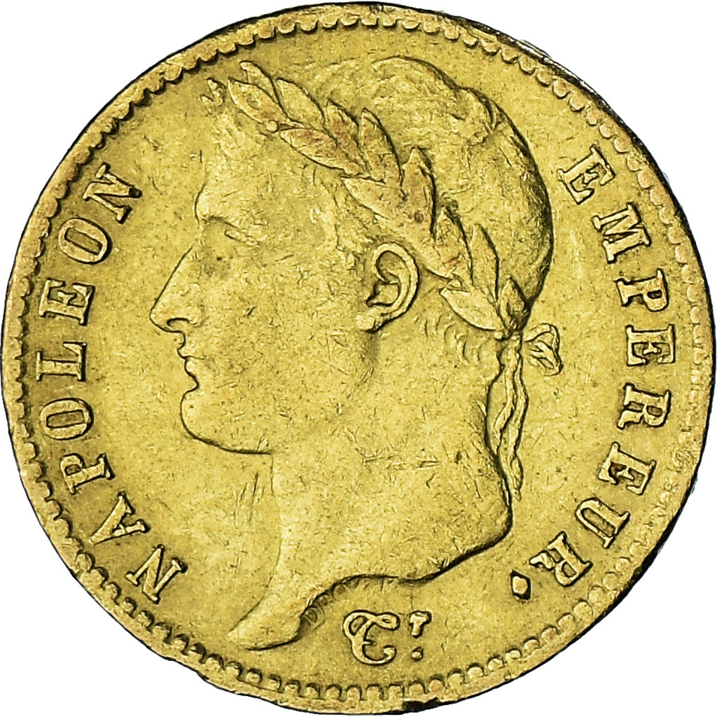 Moneda, Francia, Napoléon I, 20 Francs, 1810, Paris, MBC, Oro, KM:695.1