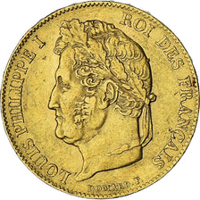 Munten, Frankrijk, Louis-Philippe, 20 Francs, 1840, Paris, ZF, Goud, KM:750.1