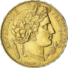 Moeda, França, Cérès, 20 Francs, 1850, Paris, AU(50-53), Dourado, KM:762
