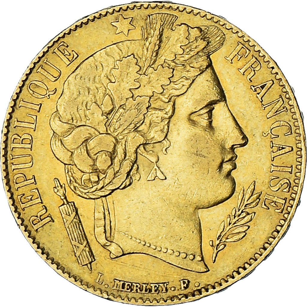 Coin, France, Cérès, 20 Francs, 1851, Paris, AU(50-53), Gold, KM:762