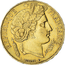 Coin, France, Cérès, 20 Francs, 1851, Paris, AU(50-53), Gold, KM:762