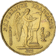 Moneta, Francja, Génie, 20 Francs, 1886, Paris, AU(50-53), Złoto, KM:825