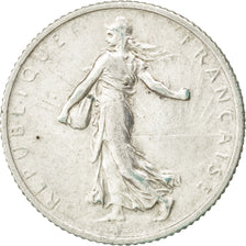 Munten, Frankrijk, Semeuse, Franc, 1911, ZF, Zilver, KM:844.1, Gadoury:467