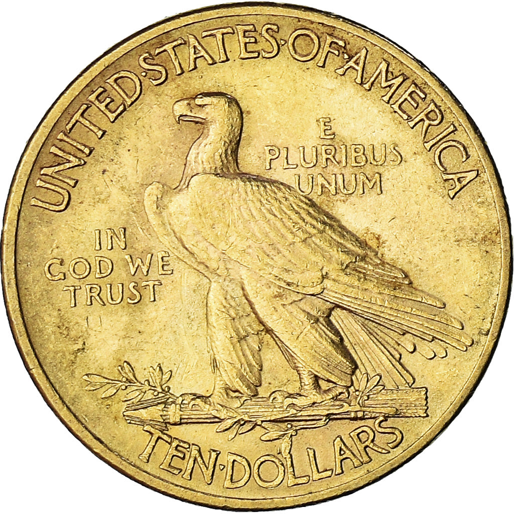 Moneta, Stati Uniti, Indian Head, $10, Eagle, 1913, Philadelphia, BB+, Oro