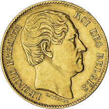 Münze, Belgien, Leopold I, 20 Francs, 20 Frank, 1865, SS+, Gold, KM:23
