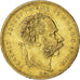 Moneta, Węgry, Franz Joseph I, 8 Forint 20 Francs, 1874, Kremnitz, VF(30-35)