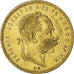 Coin, Hungary, Franz Joseph I, 8 Forint 20 Francs, 1878, AU(50-53), Gold