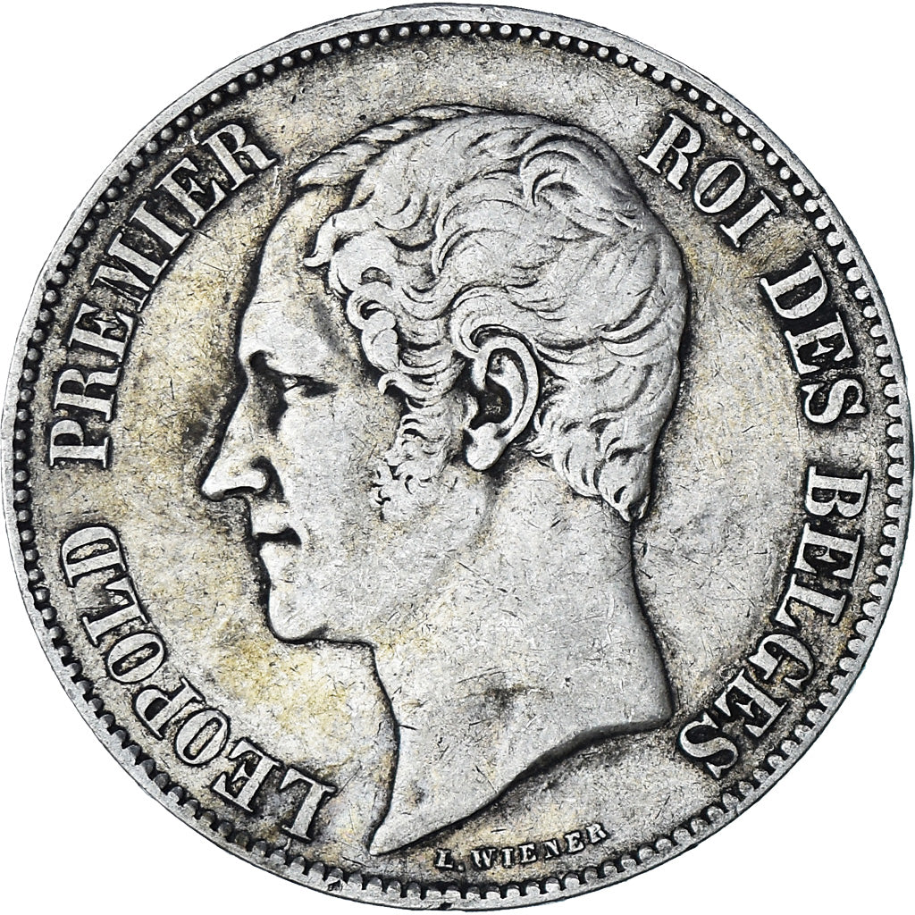 Coin, Belgium, Leopold I, 5 Francs, 5 Frank, 1850, VF(30-35), Silver, KM:17