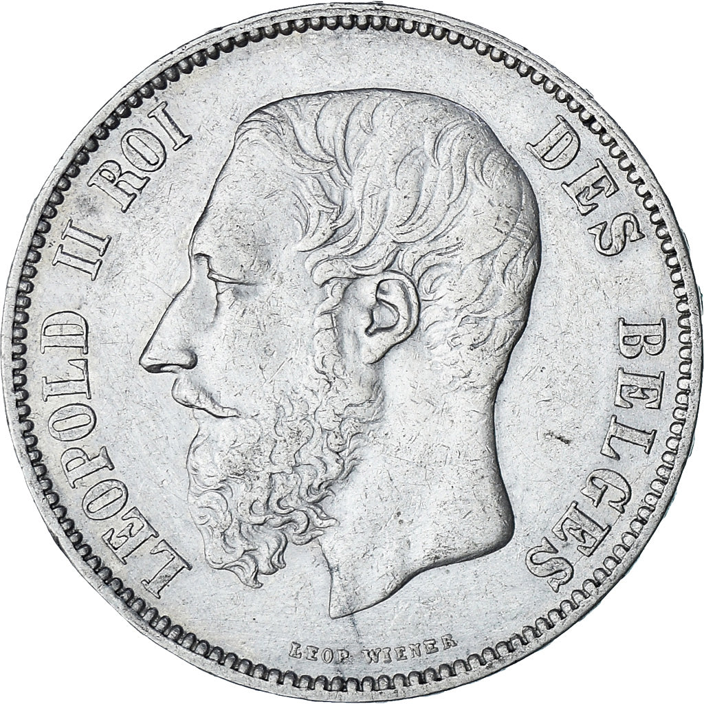 Monnaie, Belgique, Leopold II, 5 Francs, 5 Frank, 1873, TTB+, Argent, KM:24