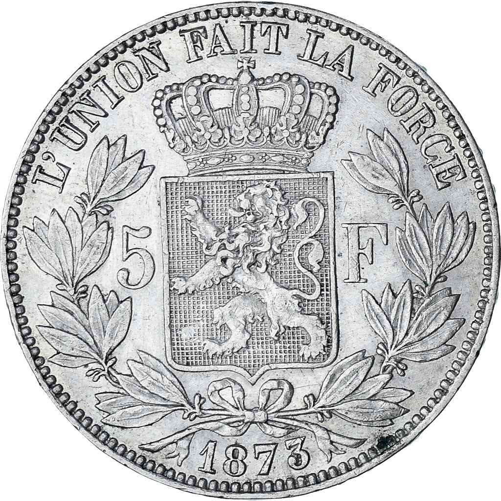 Monnaie, Belgique, Leopold II, 5 Francs, 5 Frank, 1873, TTB+, Argent, KM:24