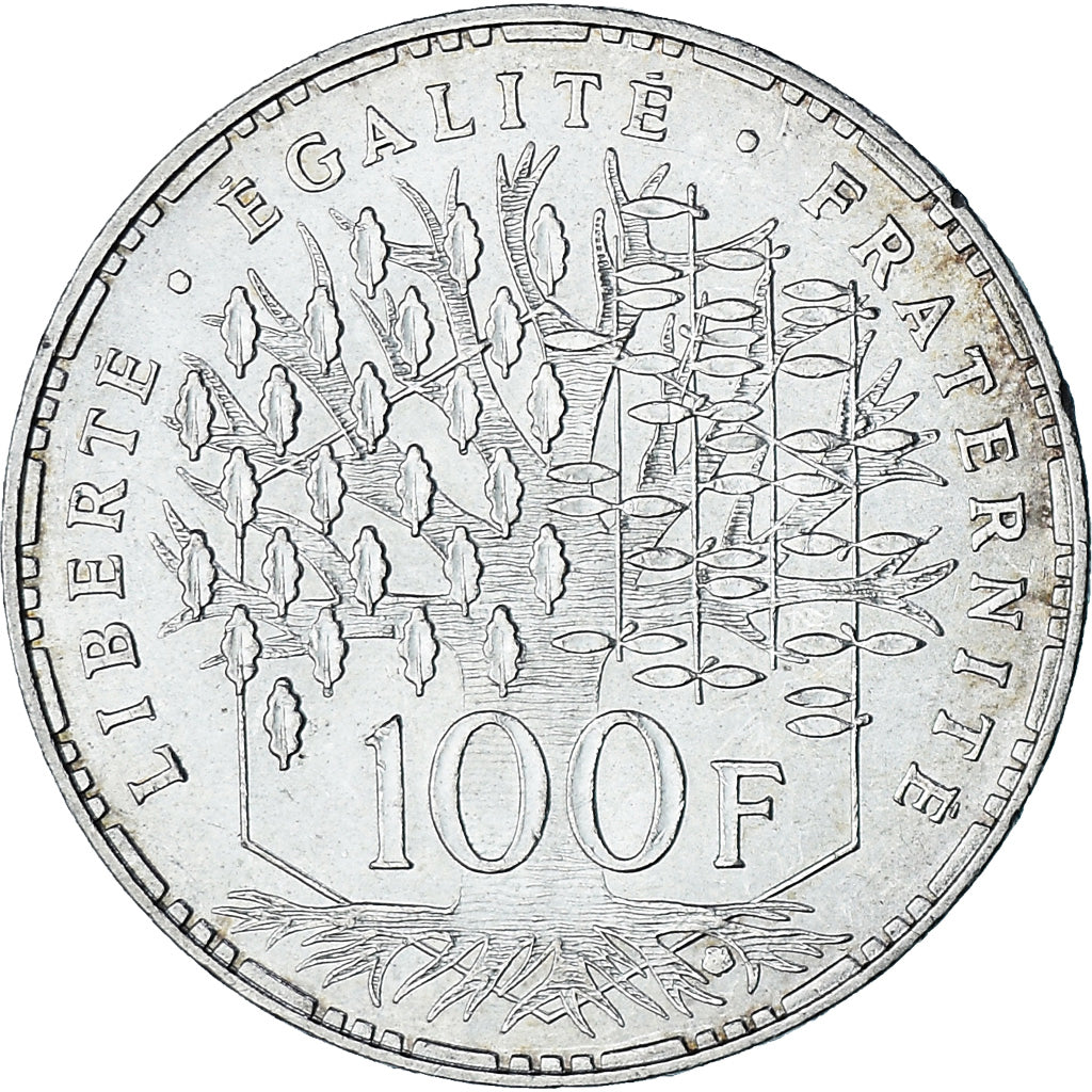 Coin, France, Panthéon, 100 Francs, 1985, Paris, AU(55-58), Silver, KM:951.1