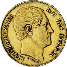 Münze, Belgien, Leopold I, 20 Francs, 20 Frank, 1865, Brussels, SS, Gold, KM:23