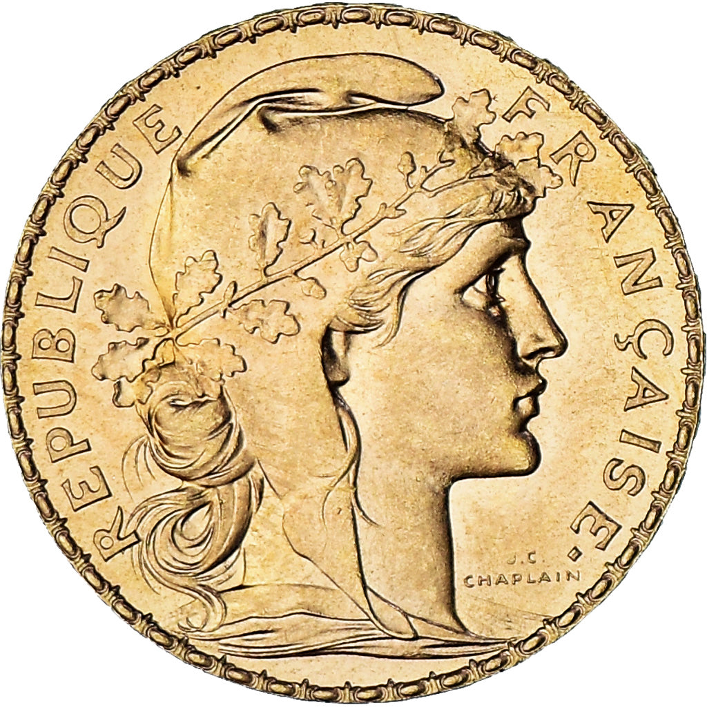 Münze, Frankreich, Marianne, 20 Francs, 1910, Paris, UNZ+, Gold, KM:857