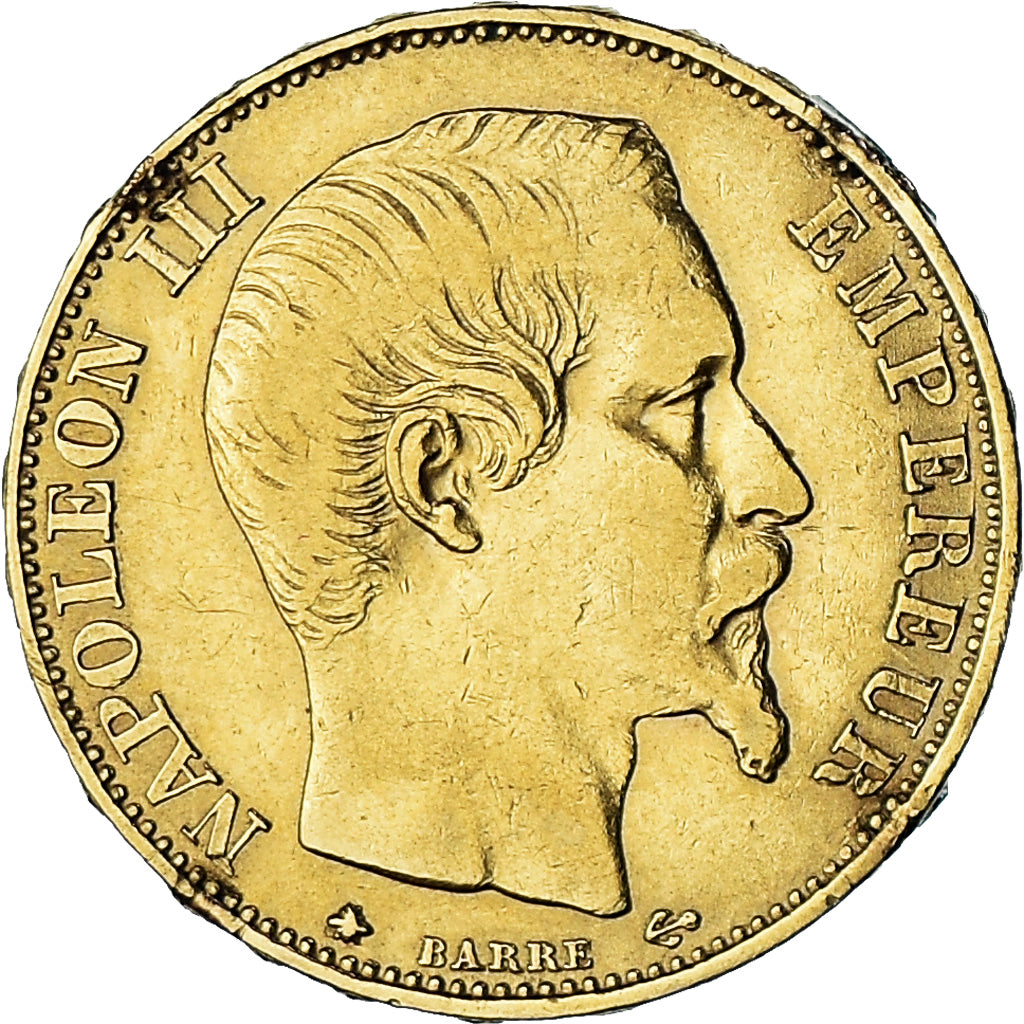 Moneda, Francia, Napoleon III, Napoléon III, 20 Francs, 1860/50, Strasbourg