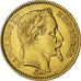 Moneda, Francia, Napoleon III, 20 Francs, 1864, Strasbourg, MBC+, Oro, KM:801.2