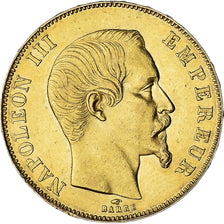 Moneta, Francia, Napoleon III, 50 Francs, 1857, Paris, BB+, Oro, KM:785.1