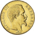 Moneta, Francia, Napoleon III, 50 Francs, 1857, Paris, BB+, Oro, KM:785.1