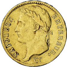 Moneda, Francia, Napoléon I, 20 Francs, 1808, Paris, MBC+, Oro, KM:687.1