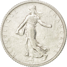 FRANCE, Semeuse, Franc, 1918, Paris, KM #844.1, AU(55-58), Silver, 23, Gadoury..