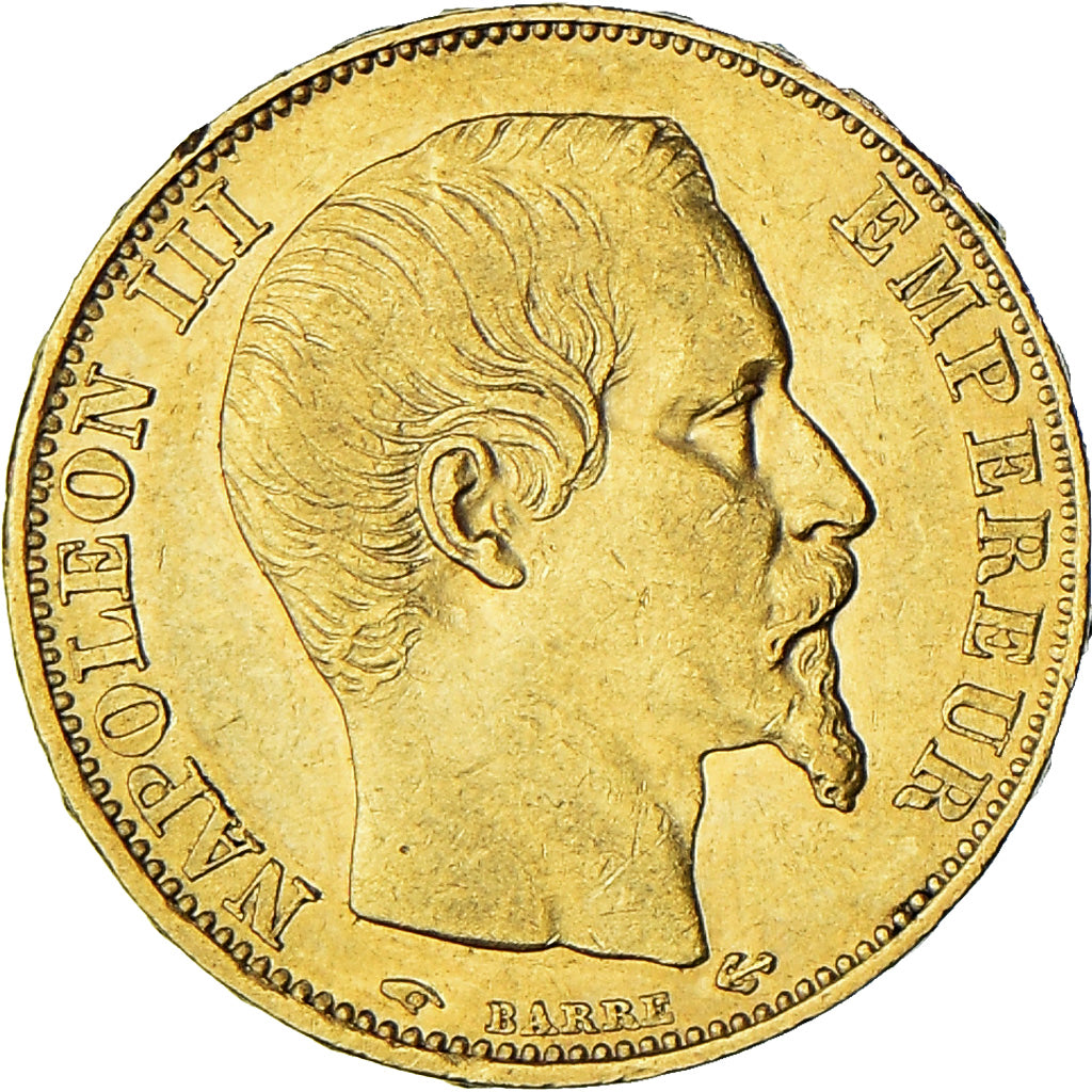 Monnaie, France, Napoléon III, 20 Francs, 1860/50, Paris, TTB, Or