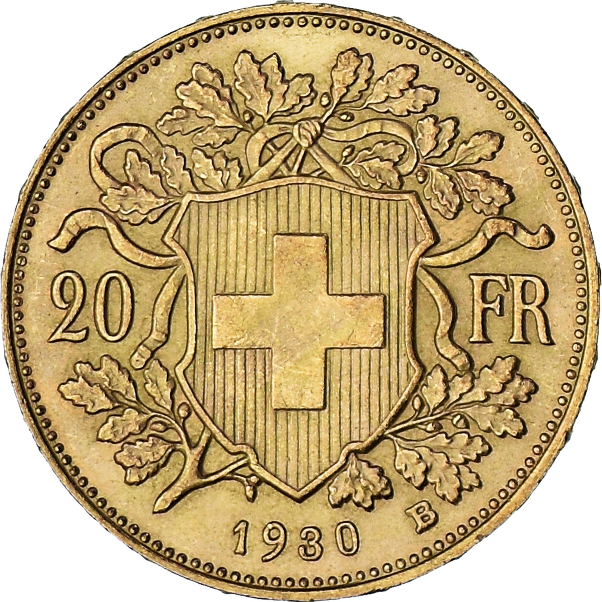 Suiza, 20 Francs, 1930, Bern, EBC+, Oro, KM:35.1