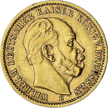 Moneta, Stati tedeschi, PRUSSIA, Wilhelm I, 20 Mark, 1873, Hannover, BB, Oro