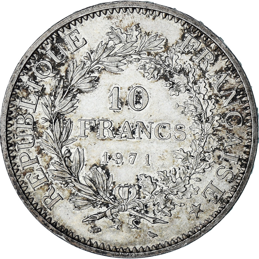 Coin, France, Hercule, 10 Francs, 1971, Paris, MS(60-62), Silver, KM:932
