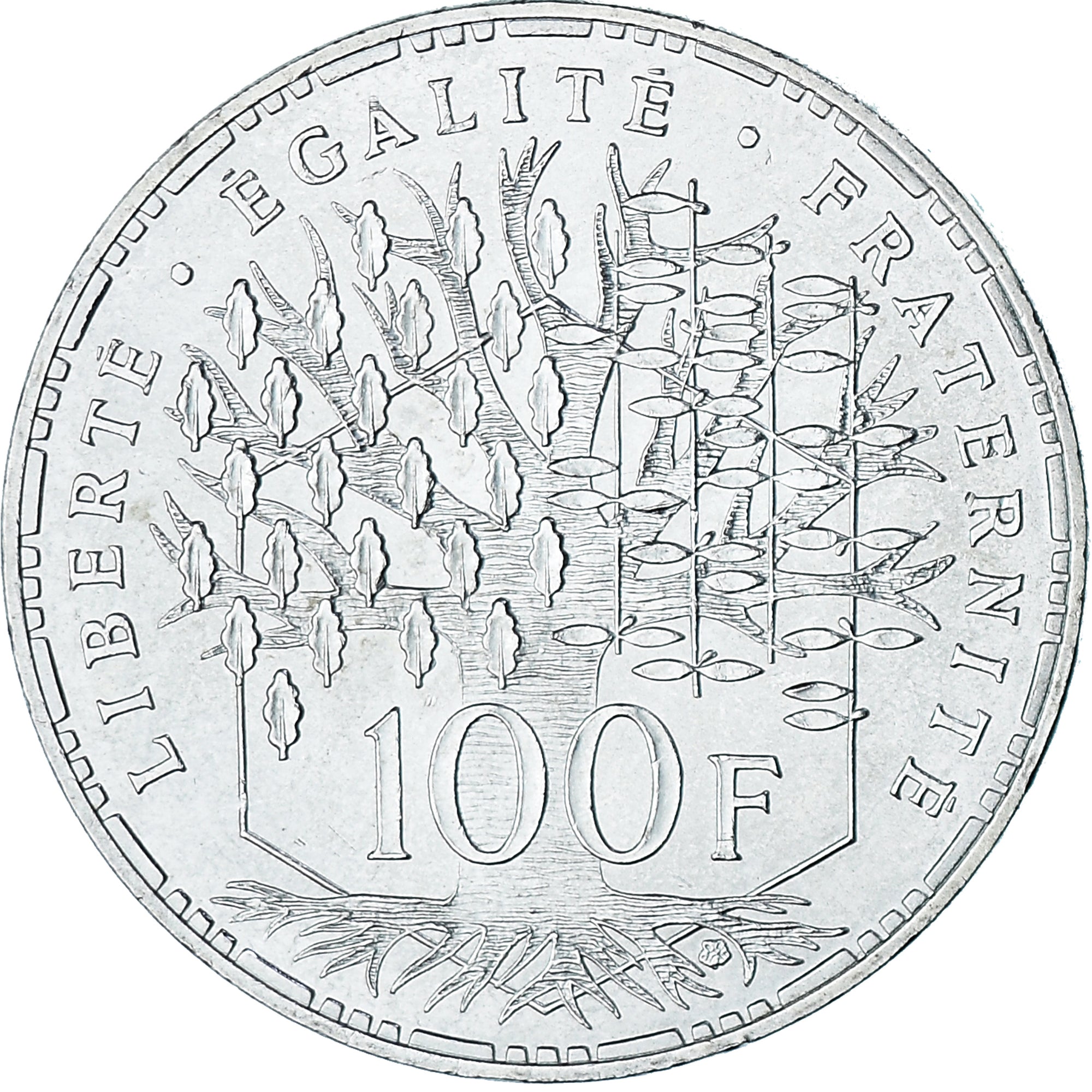 Coin, France, Panthéon, 100 Francs, 1982, Paris, MS(63), Silver, KM:951.1