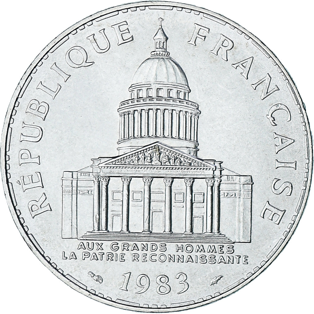 Coin, France, Panthéon, 100 Francs, 1983, Paris, MS(63), Silver, KM:951.1