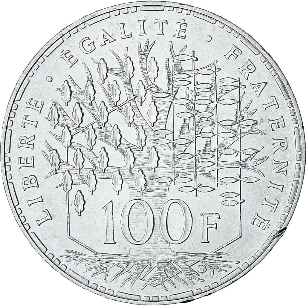 Coin, France, Panthéon, 100 Francs, 1983, Paris, MS(63), Silver, KM:951.1