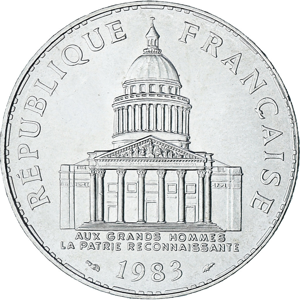 Coin, France, Panthéon, 100 Francs, 1983, Paris, MS(63), Silver, KM:951.1